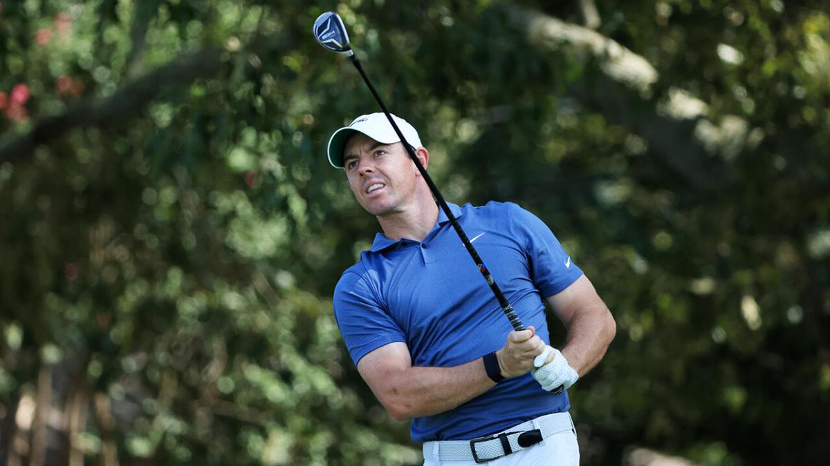 Golfer Rory McIlroy in action